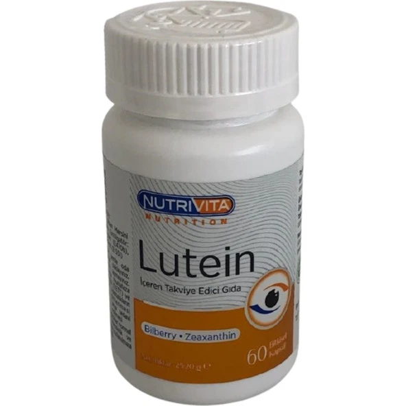 Nutrivita Nutrition Lutein Yaban Mersini (Bilberry) Zeaxathin 60 Tablet ürün görseli