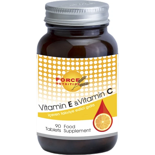 Force Nutrition Vitamin C Vitamin E 90 Tablet