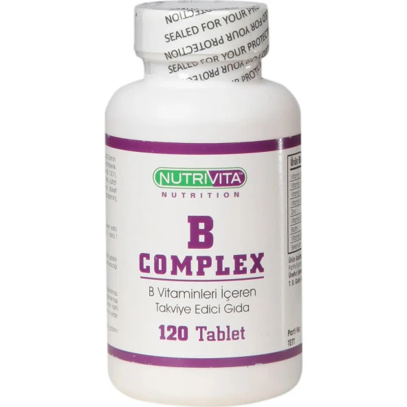 Nutrivita Nutrition B Complex 120 Tablet ürün görseli