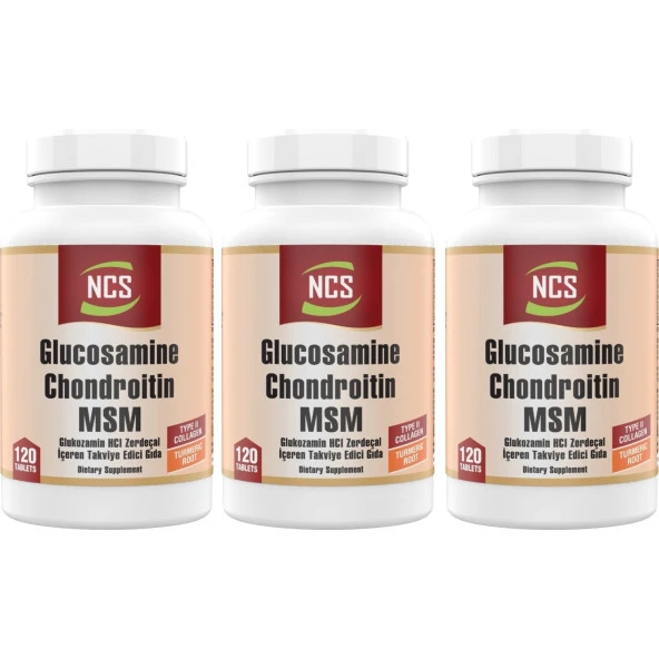 Ncs Glucosamine Chondroitin Zerdeçal 120 Tablet 3 Kutu
