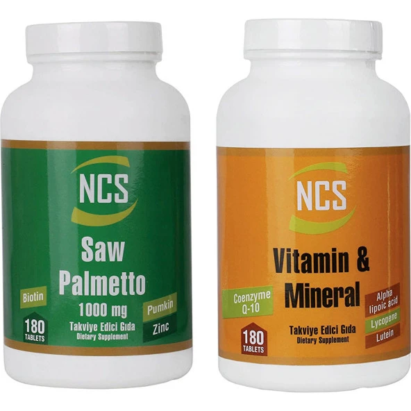 Ncs 2 li Set Vitamin Mineral + Saw Palmetto ürün görseli