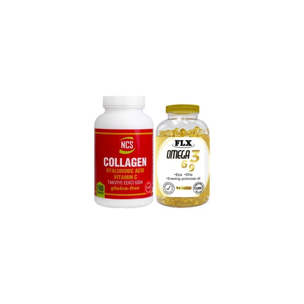 Ncs Collagen C Vitamini 180 Tablet   Flx Omega 3-6-9 90 Tablet