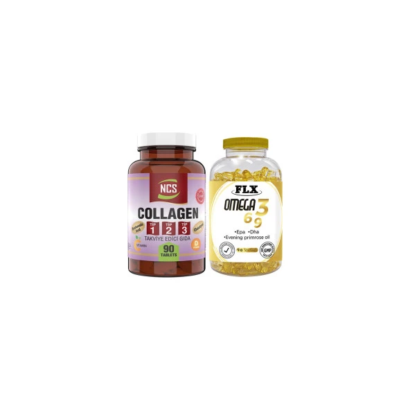 Ncs Kollajen Tip 1-2-3 90 Tablet   Flx Omega 3-6-9 90 Tablet ürün görseli