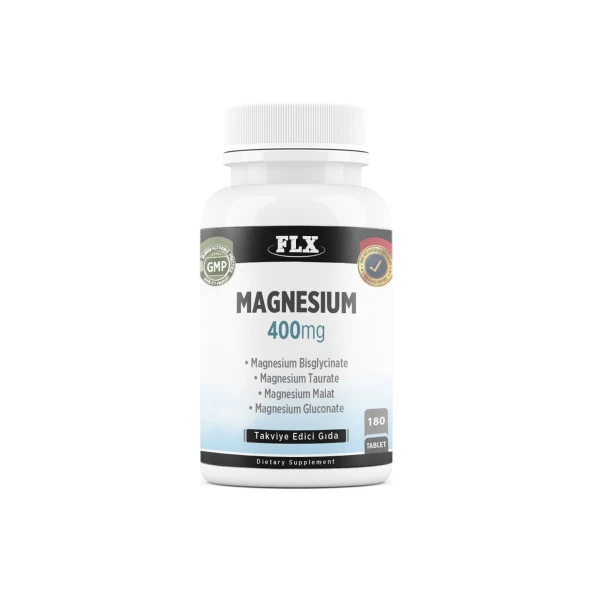 FLX Magnesium Bisglisinat Malat Taurat Glukonat 180 Tablet