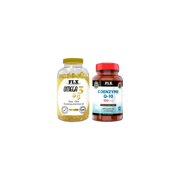 Igor Flx Omega 3-6-9 Balık Yağı 90 Softgel   Flx Coenzyme Q10 60 Tablet ürün görseli