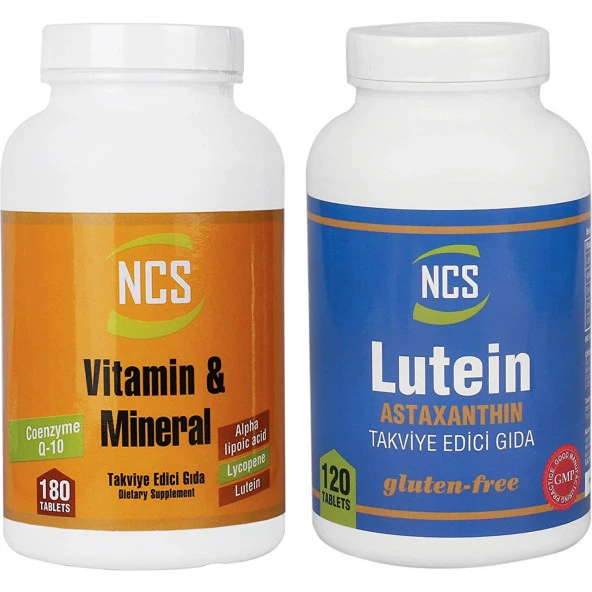 Ncs 2 li Set Vitamin Mineral + Lutein Astaksantin