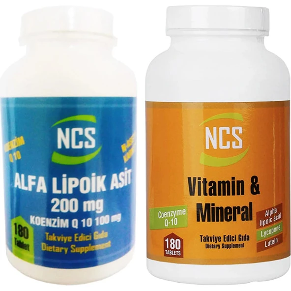 Ncs 2 li Set Vitamin Mineral + Alpha Lipoic Acid ürün görseli