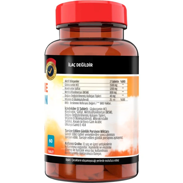 Flx Kollajen Glukozamine Kondroitin Msm Vitamin D 60 Tablet - 2
