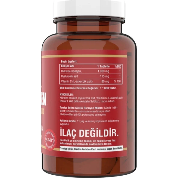 Ncs Hidrolize Collagen 1000 Mg Hyaluronic Acid Vitamin C 90 Tablet - Resim 2