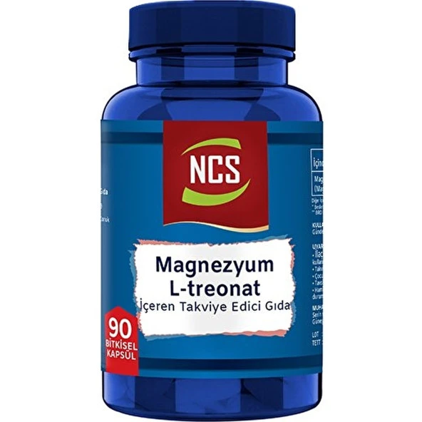 Ncs Magnezyum Magnesium L-Threonate Vejeteryan 2 x 90 Bitkisel Kapsül - Resim 3