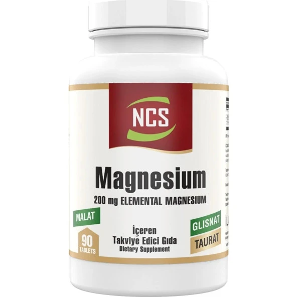 Ncs Magnesium Malat Taurat Glisinat 90 Tablet Element Formül