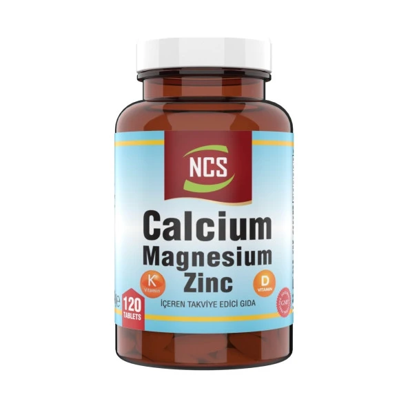 Ncs Kalsiyum Magnezyum Taurat Çinko 120 Tablet Vitamin D   K