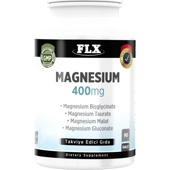 FLX Magnezyum Bisglisinat Malat Taurat Glukonat 90 Tablet