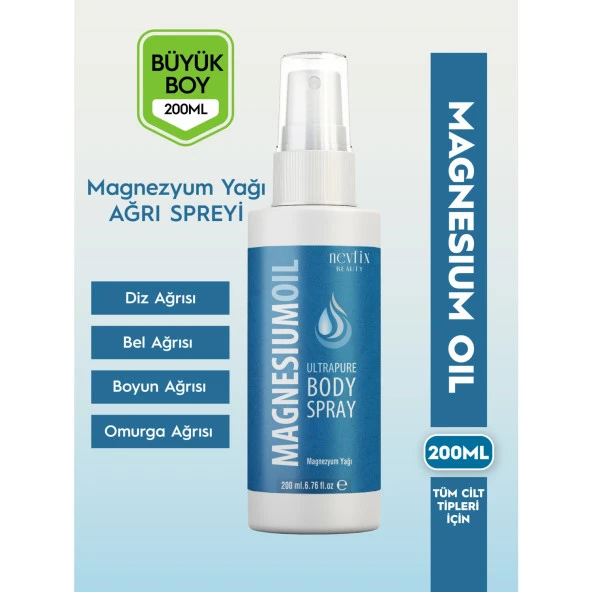 Nevfix Beauty Magnesium Oil (Magnezyum Yağ) 200 ml