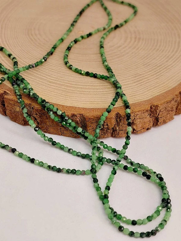 Anyolit (Rubizoit- Rubyzoisit) Taşı Dizi 1.8mm (45456) - Resim 3