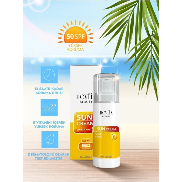 Nevfix Beauty 50 Spf (Faktör) 100 ml Güneş Kremi - 3