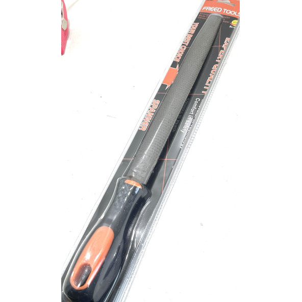 Freed Yarım Yuvarlak Kalın Diş Yassı Eğe Plastik Saplı 35 CM - 2