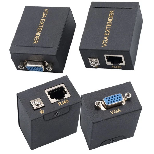 Powermaster PM-17297 VGA CAT5-CAT6 60 Metre Extender Uzatıcı - 2