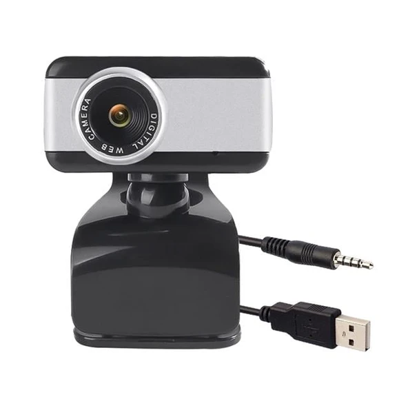 Powermaster Tak-Çalıştır 2 MP Mikrofonlu 480P Usb Webcam PC Kamera PM-2433 - 8