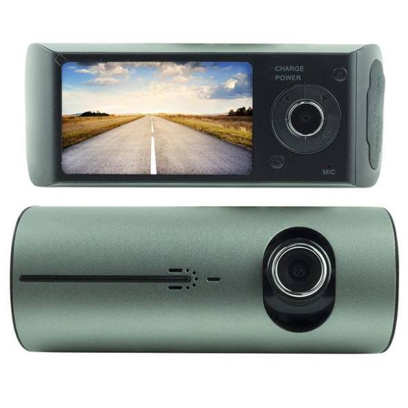 Powermaster R300 GPS Destekli Çift Kameralı Araç İçi Dashcam DVR Kamera Seti