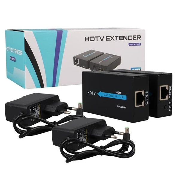 Powermaster HDMI To Cat5-Cat6 Extender 60 Metre Uzatıcı  PM-18232 - Resim 10