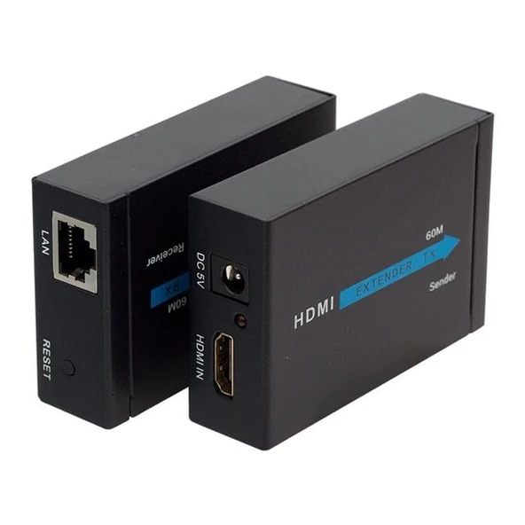 Powermaster HDMI To Cat5-Cat6 Extender 60 Metre Uzatıcı  PM-18232 - Resim 4