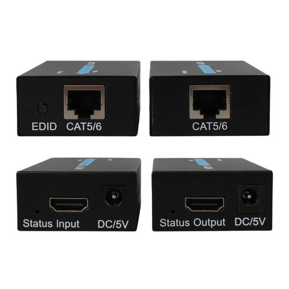 Powermaster HDMI To Cat5-Cat6 Extender 60 Metre Uzatıcı  PM-18232 - Resim 9