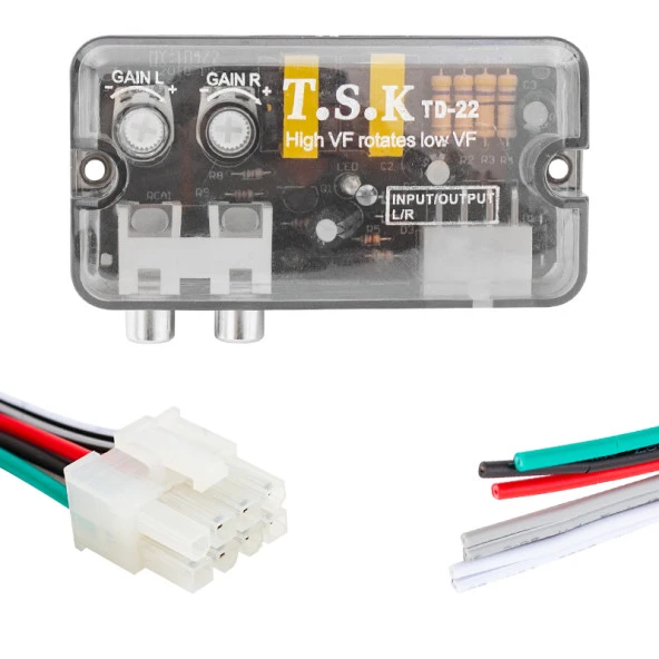 Magicvoice Ayarlı Oto Deck Anfi Çevirici Dönüştürücü (2-4 Kanal Anfi Bağlanabilir) MV-15911 - 2