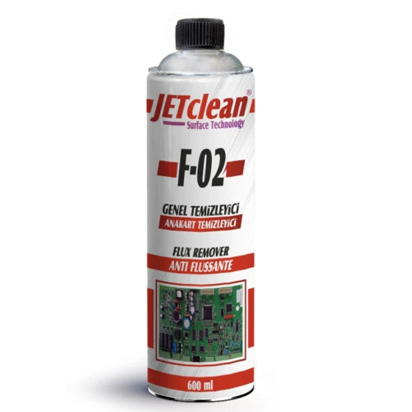Jetclean F-02 600 Ml Flux Anakart Temizleme Sprey