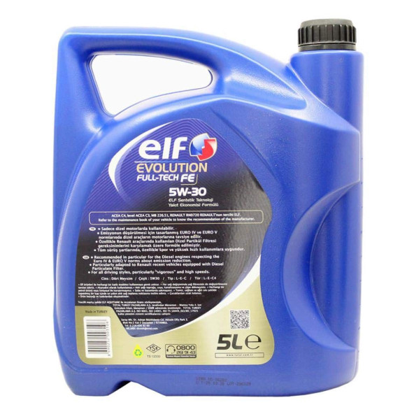ELF FULLTECH FE 5W-30 5 LT X 3 adet 2025 üretim - 3