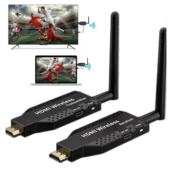 Powermaster PM-19864 5.8G Kablosuz HDMI Görüntü Aktarıcı 50 Metre Wireless Uzatıcı - Resim 7