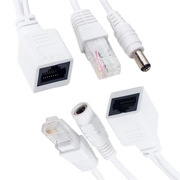 Powermaster Poe IP Kamera Kablosu Dişi Power Uç Aktif Splitter - 5
