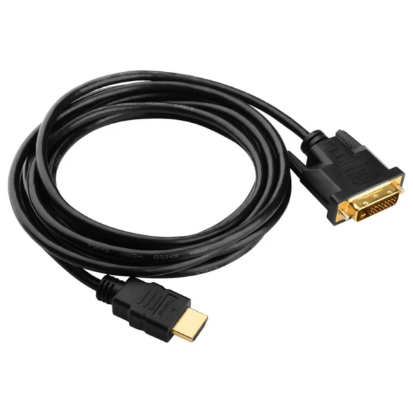 FULLY G-506I 5 METRE DVI 24+1 MALE TO HDMI 19P MALE HDMI DVI KABLO - 2