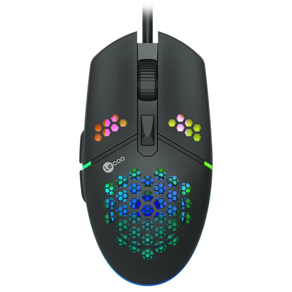 Lenovo Lecoo MS105 3200 DPI 6 Tuşlu Kablolu RGB Led Aydınlatmalı Gaming Oyuncu Mouse