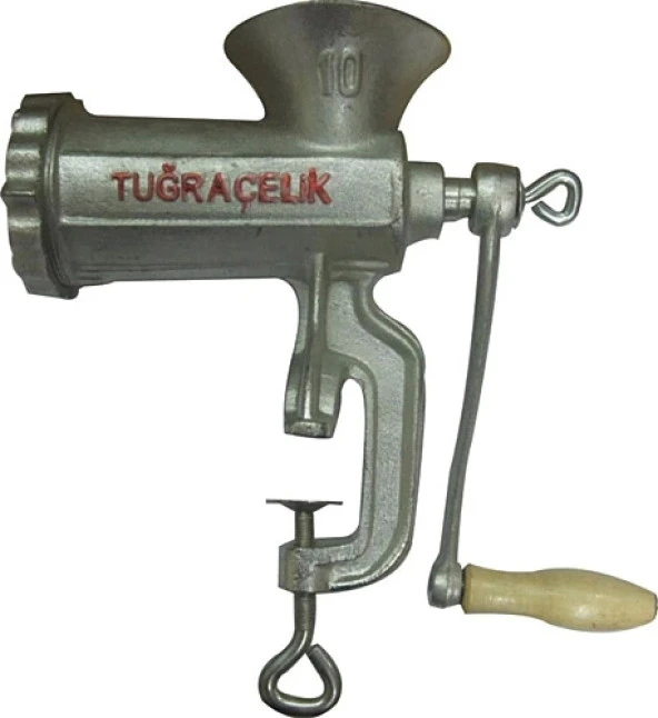 Tuğra Çelik 10 Numara Kıyma Makinesi Sucuk Ve İçli Köfte Kit Hediyeli (1243)