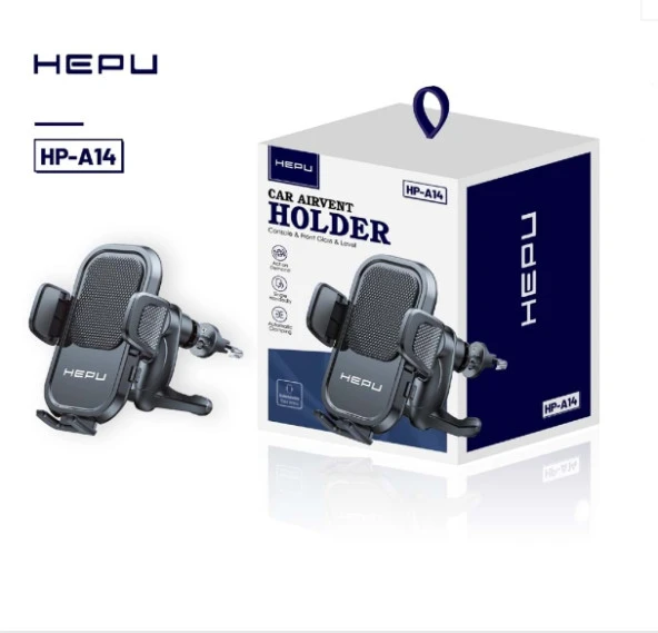HEPU HP-A14 Mandallı Araç İçi Havalandırma Telefon Tutucu - 4