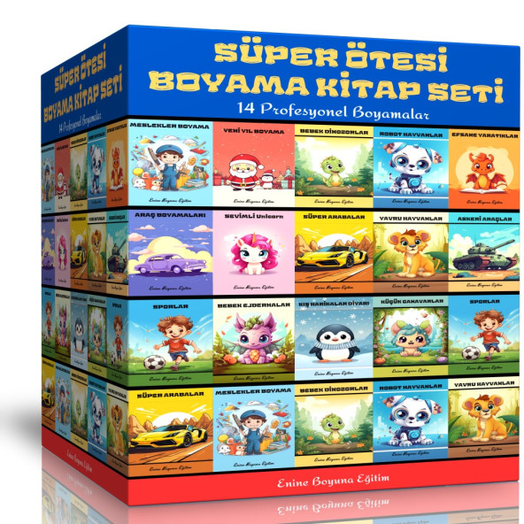Süper Ötesi Boyama Kitap Seti (14 Profesyonel Boyama Kitabı) - 1