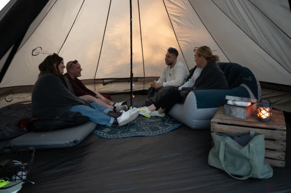 Moonlight Bell Glamping 7 Kişilik Yüksek Aile Çadırı - 5
