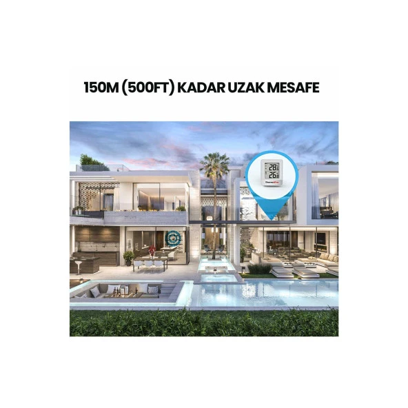 ThermoPro TP200C Wifi İç-Dış Mekan Dijital Sıcaklık Termometre - 4