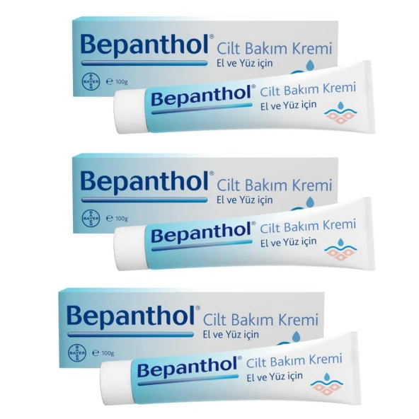 Bepanthol Cilt Bakım Kremi 100 Gr 3 Kutu