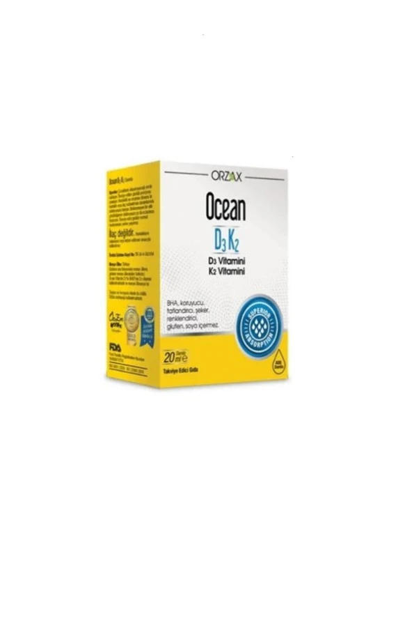 Ocean D3K2 Damla 20 ml ürün görseli