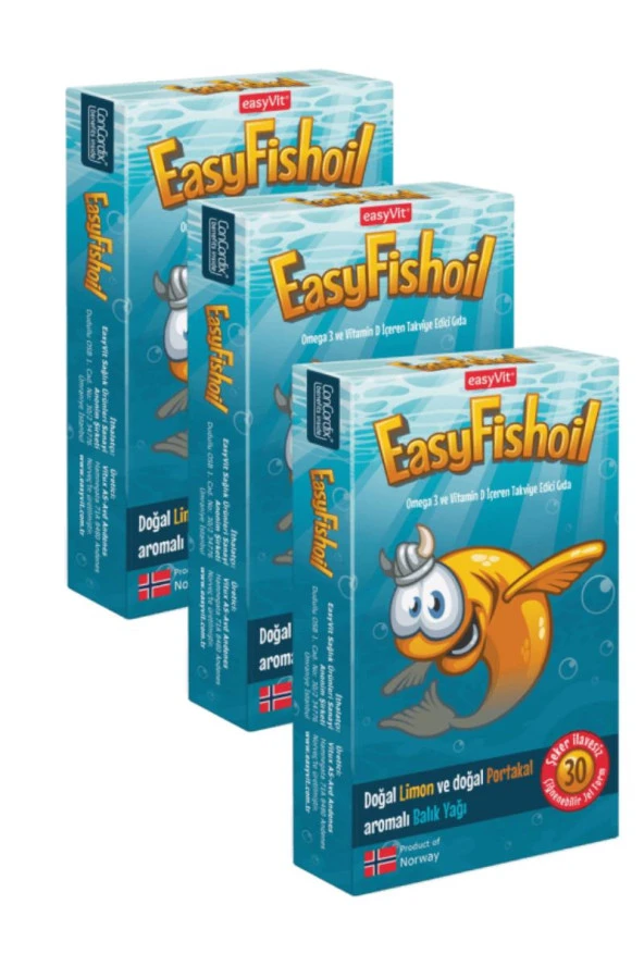 Easy Fish Oil 30 Jel Tablet 3 Kutu