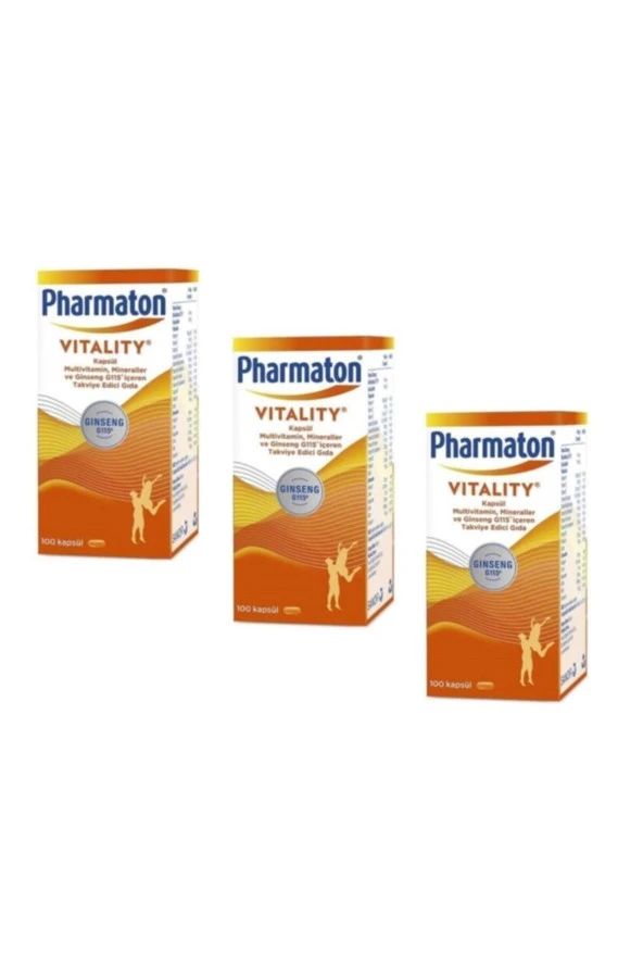 Pharmaton Vitality 100 Kapsül 3 Kutu