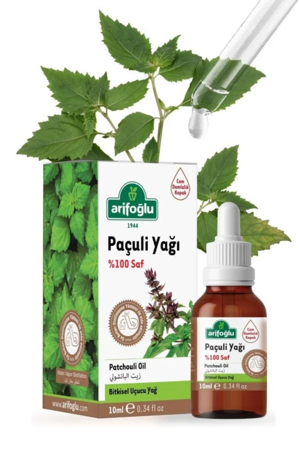 Arifoğlu Paçuli Yağı Saf 10ml Patchouli Essential Oil 100 Saf