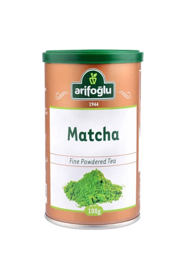 Arifoğlu Matcha Tozu Çayı Teneke Kutu 100g