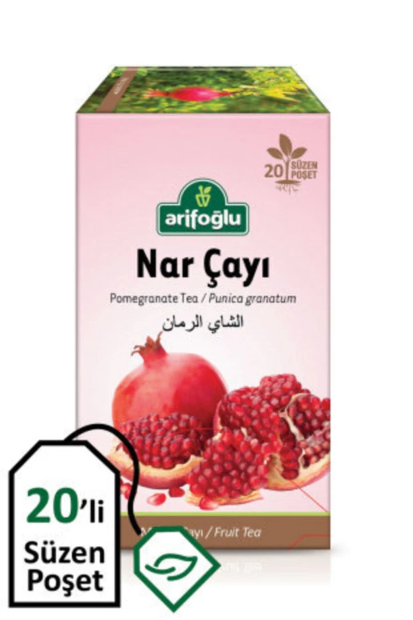 Arifoğlu Nar Çayı Süzen Poşet Çay 20li
