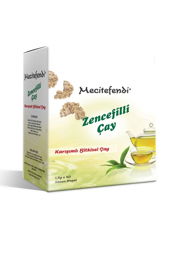 Mecitefendi Zencefilli Çay Süzen Poşet 40lı
