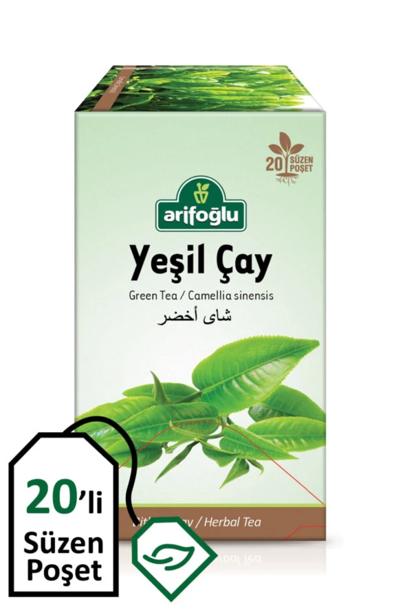 Arifoğlu Yeşil Çay 20li Süzen Poşet Çay