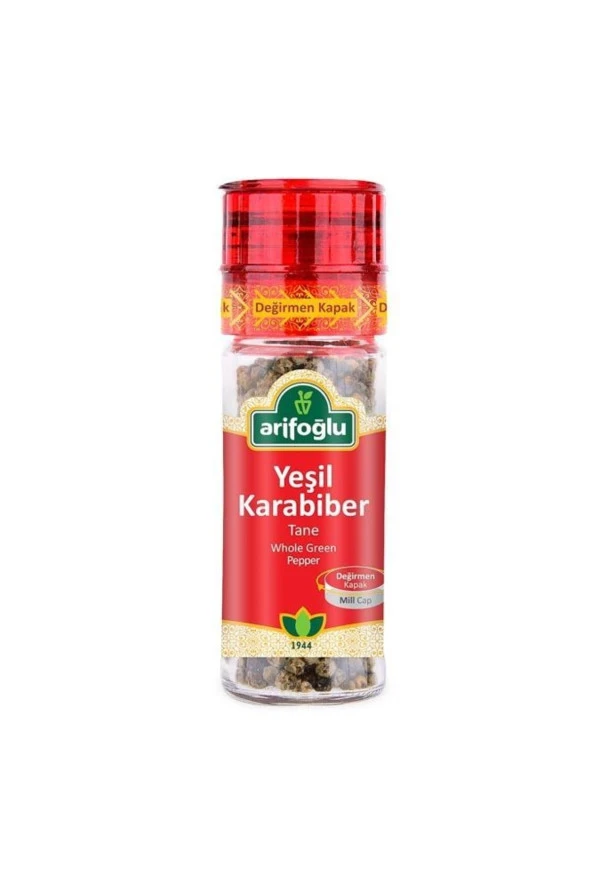 Arifoğlu Yeşil Karabiber (acı) 35g (değirmen)