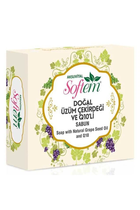 Softem Doğal Üzüm Çekirdeği Ve Q10  Li Q 10 Sabun 130 Gr